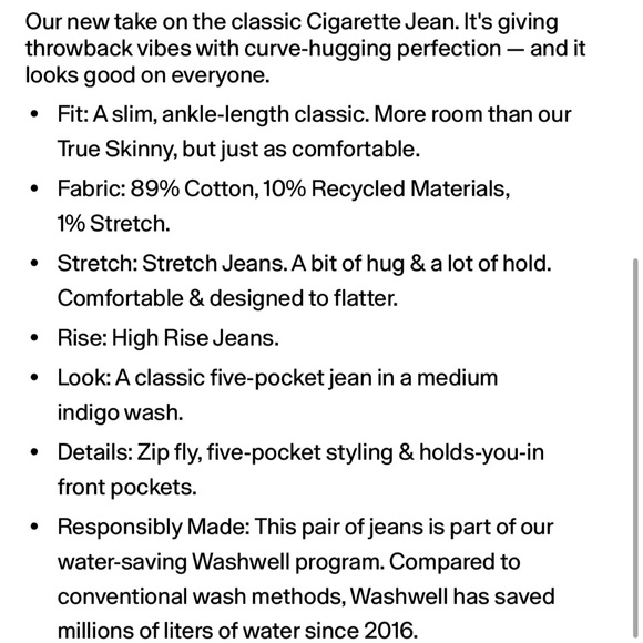 GAP High Rise Vintage Slim Jean - Picture 11 of 11